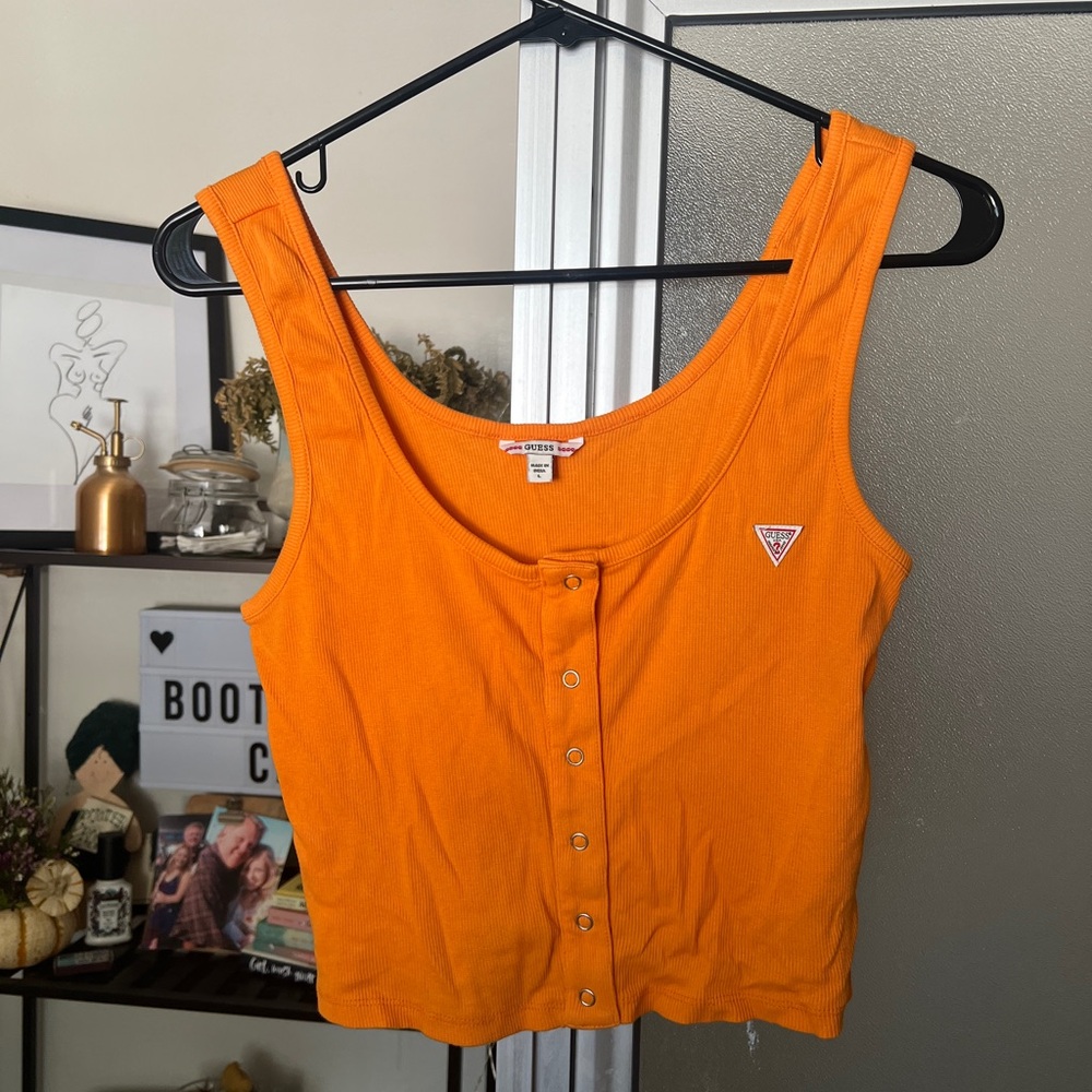 GUESS orange women’s tank 🍑🧡🍊